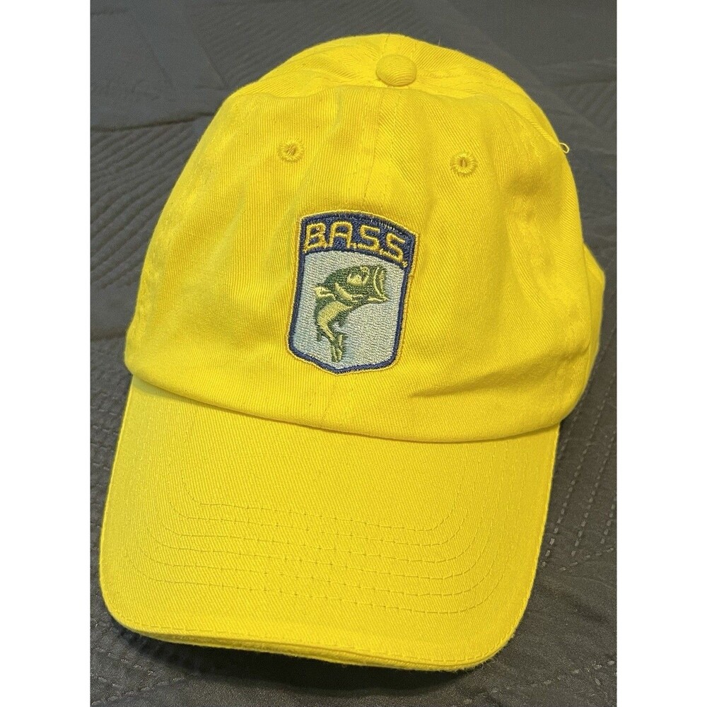 Bic Bass Pro Hat Baseball Yellow Logo Adjustable Unisex